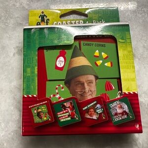 Elf Movie Coaster Set - Red and Green